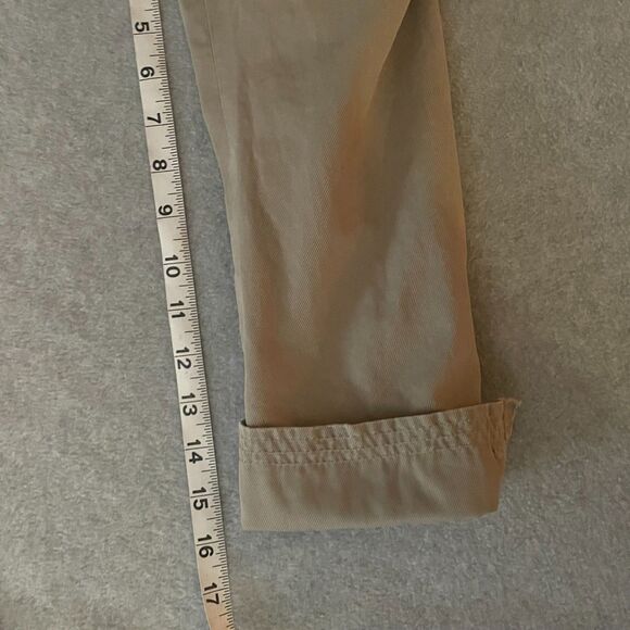 Banana Republic Khaki Trench Jacket Women Size 12 Cotton Double Breasted - Picture 14 of 15